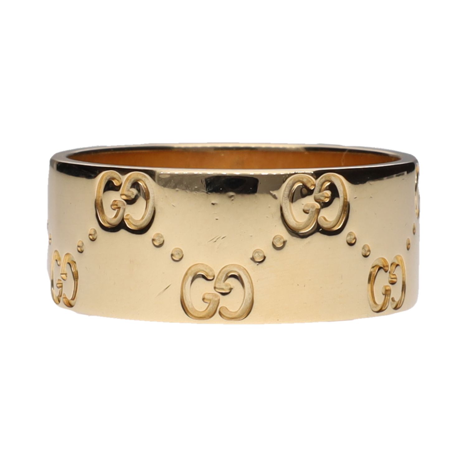 Sortija gucci en oro amarillo. Talla 23.