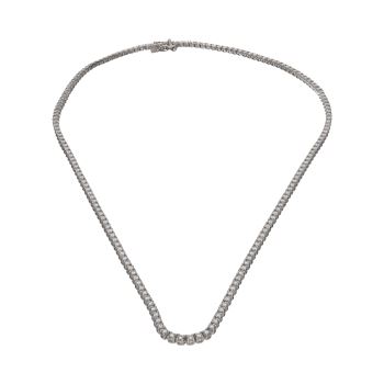 COLLARES<BR>COLLAR RIVIERE EN ORO BLANCO CON BRILL... · ref.: PRESENTA CERTIFICADO...