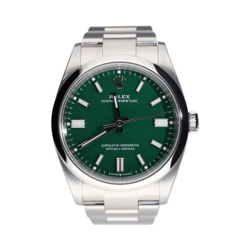 ROLEX<BR>OYSTER PERPETUAL ACERO ESFERA VERDE 36... · ref.: 126000