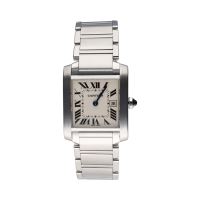 CARTIER<BR>TANK FRANCES ACERO QUARTZ 25MM.