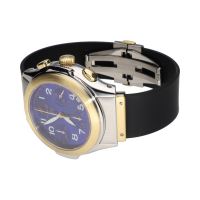 Elegant acero y oro esfera azul 40mm.   