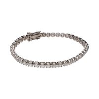 Pulsera riviere en oro blanco con brillantes 3,80ct.