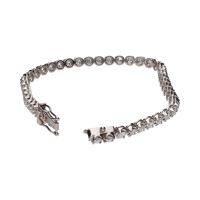 Pulsera riviere en oro blanco con brillantes 3,80ct.