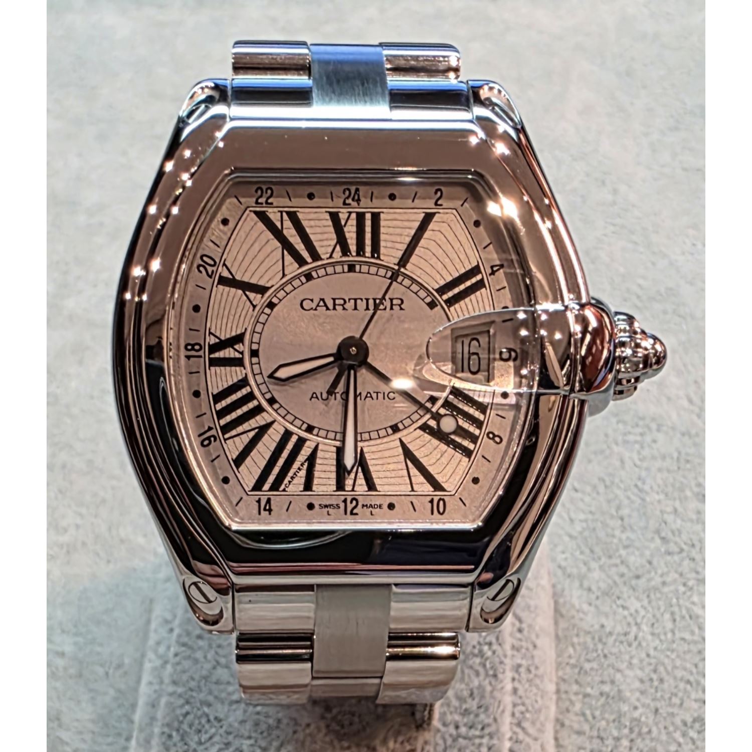 Roadster gmt xl acero 42mm.  