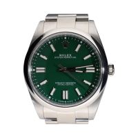 Oyster perpetual acero esfera verde 41mm.  