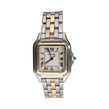 CARTIER<BR>PANTHERE ACERO Y ORO QUARTZ 27MM. · ref.: 