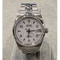 TUDOR<BR>PRINCE DATE ACERO 32MM.