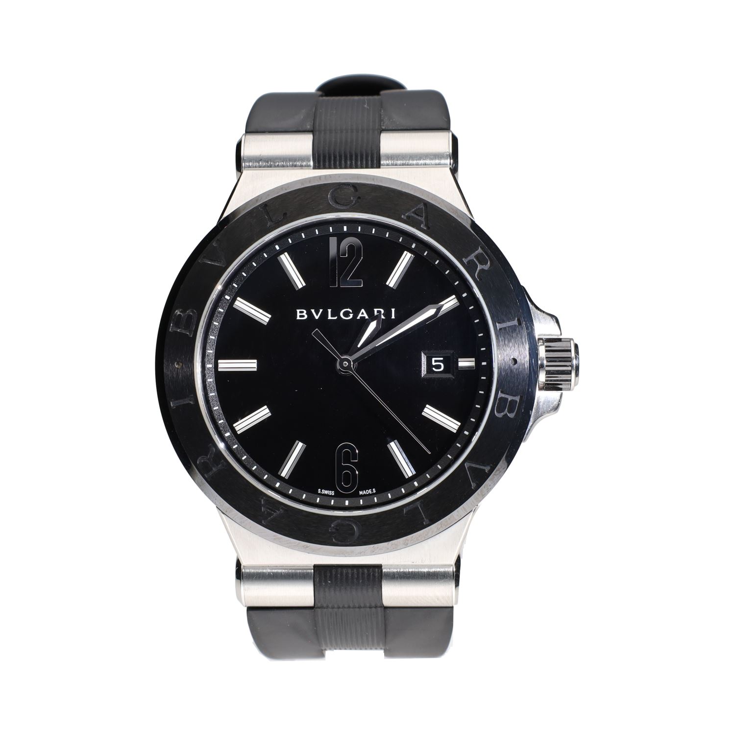 Diagono acero y cerámica 42mm.   