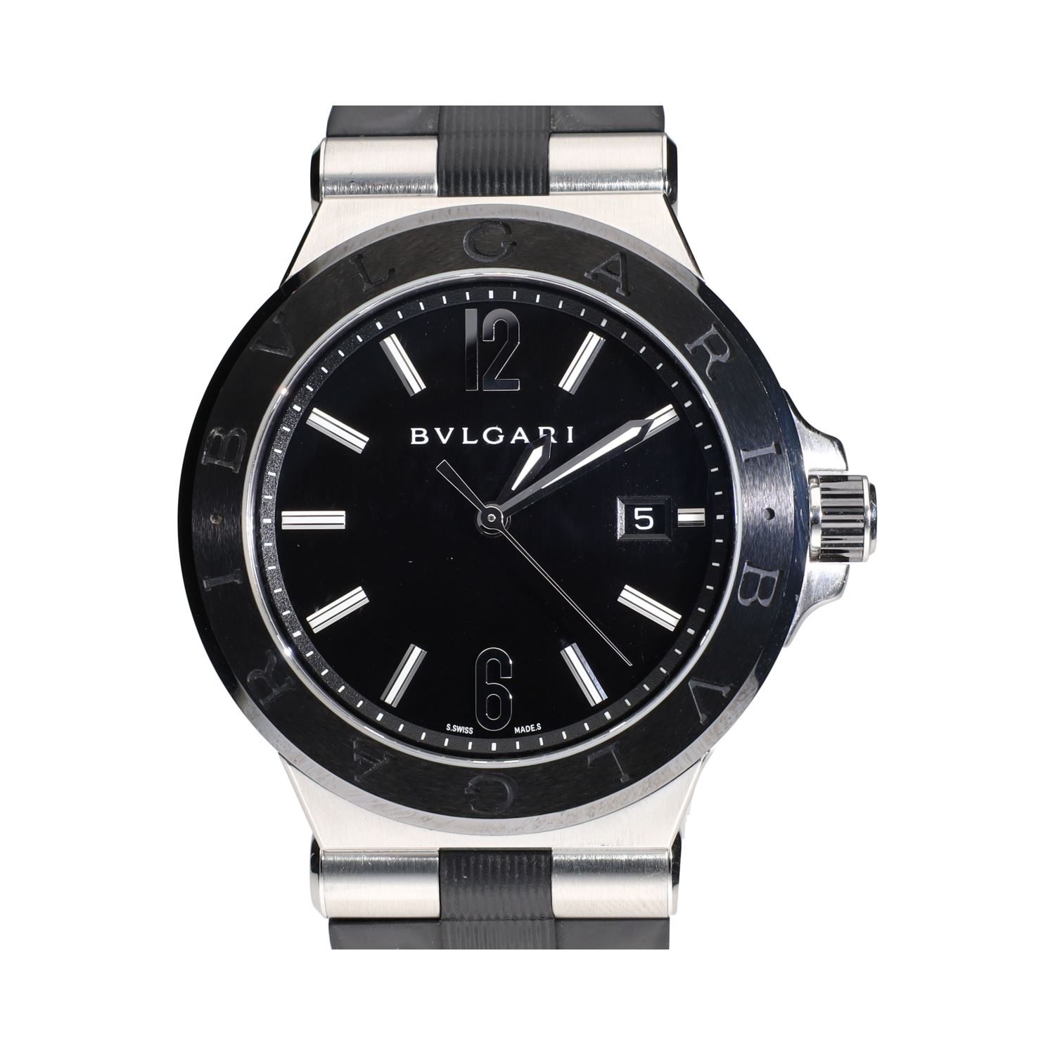 Diagono acero y cerámica 42mm.   