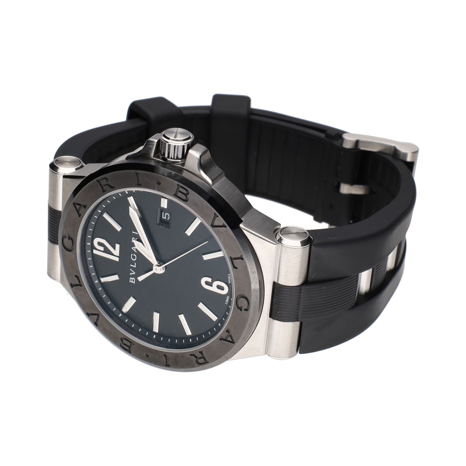 Diagono acero y cerámica 42mm.   