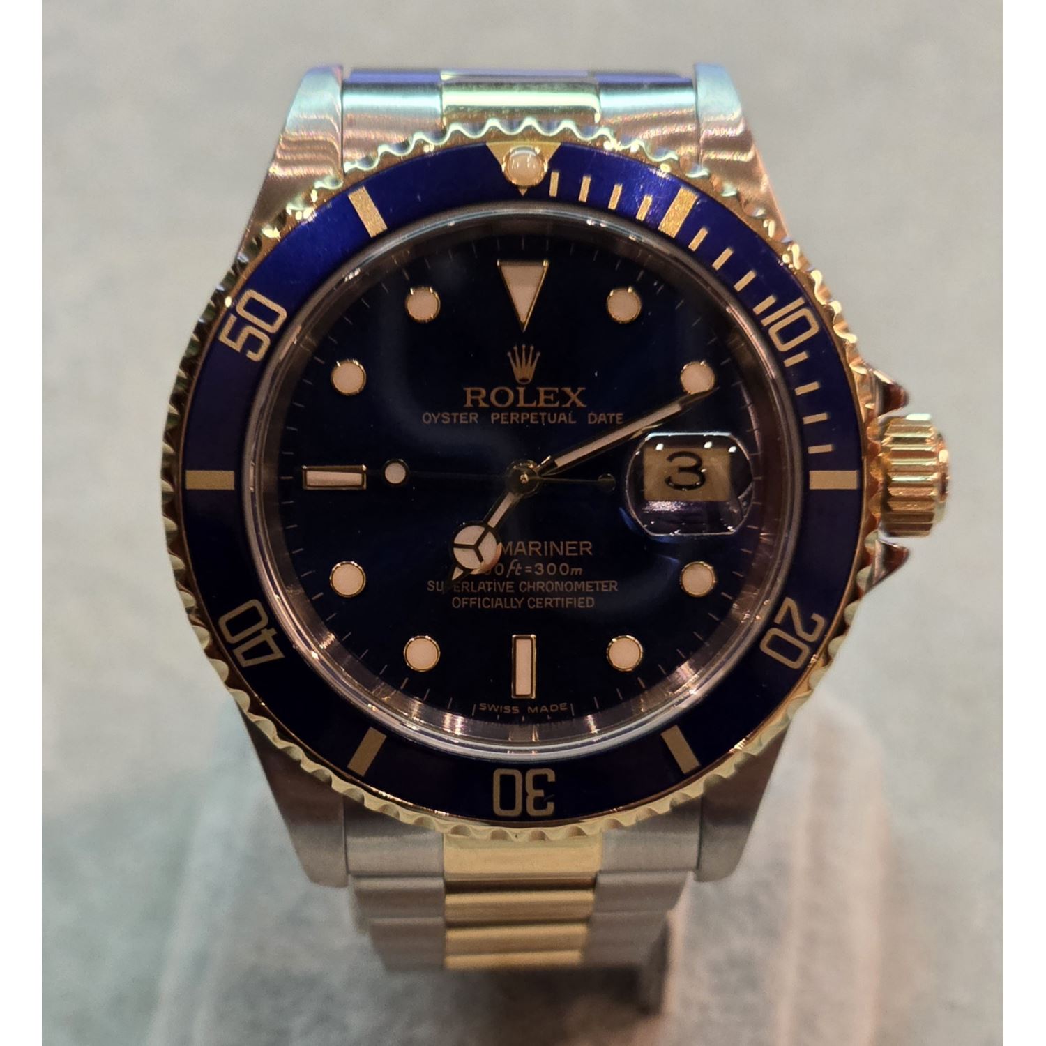 Submariner date acero y oro azul 40mm.  