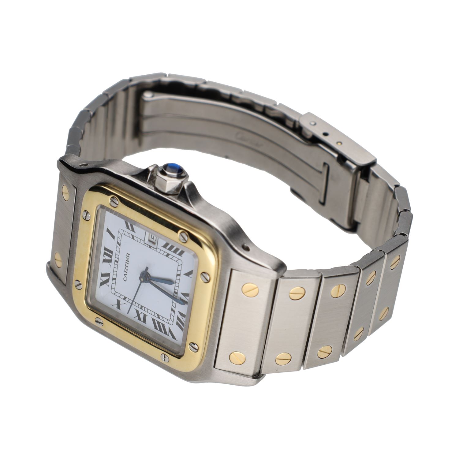 Santos caballero automático acero y oro 29mm.  