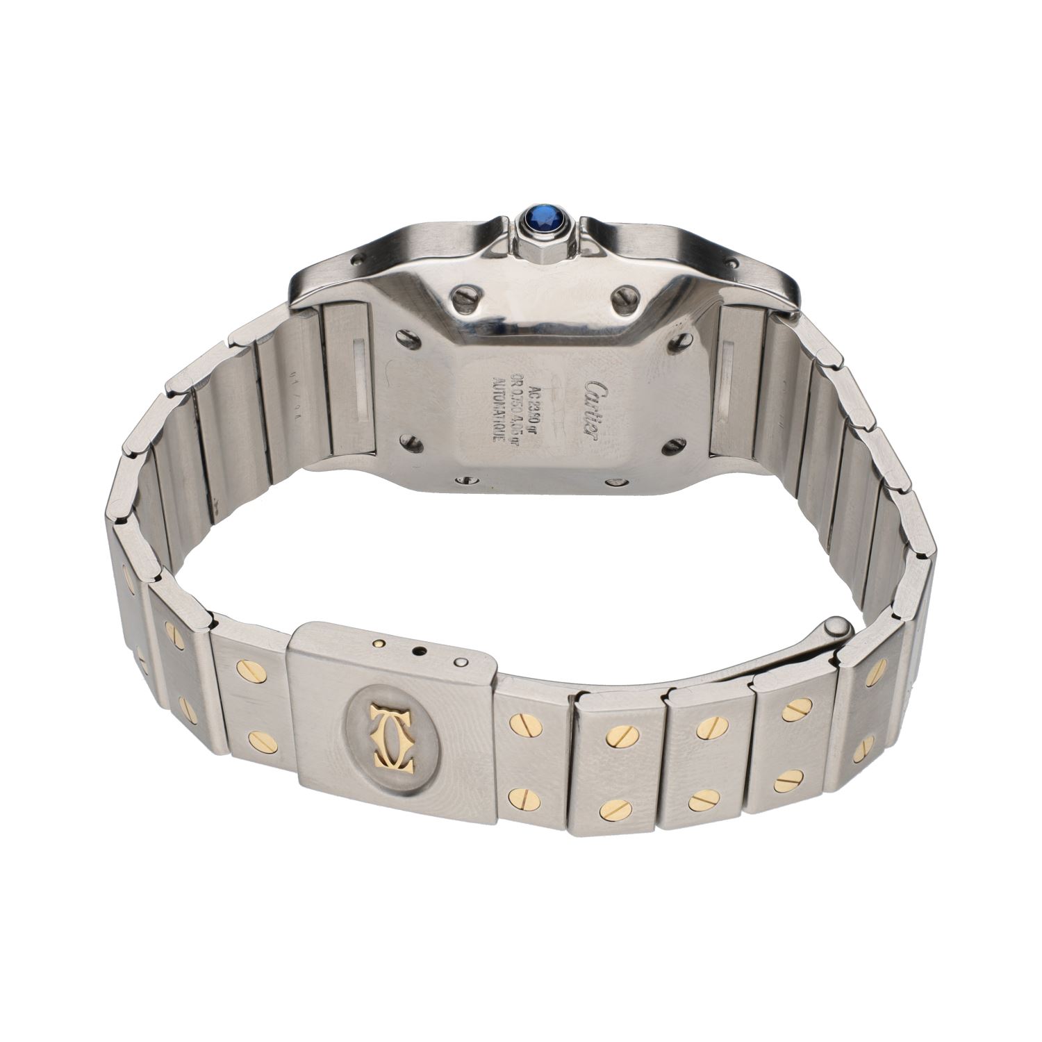 Santos caballero automático acero y oro 29mm.  