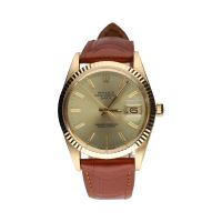 Oyster perpetual date plexi oro amarillo 34mm.   