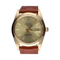 Oyster perpetual date plexi oro amarillo 34mm.   