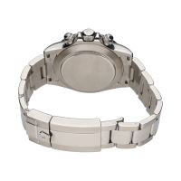 Daytona acero esfera blanca cerámico.  