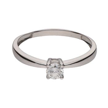 ANILLOS / SORTIJAS<BR>SOLITARIO EN ORO BLANCO CON UN BRILLAN... · ref.: PRESENTA CERTIFICADO...