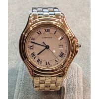 CARTIER<BR>COUGAR ORO AMARILLO QUARTZ 33MM.