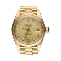 Datejust diamonds señora oro amarillo president corteza 26mm.  