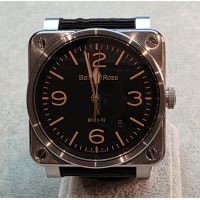 BELL & ROSS<BR>BR03-92 ACERO TEXTIL 42MM.