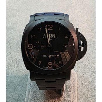PANERAI<BR>LUMINOR TUTTONERO CERÁMICA GMT 44MM.  ... · ref.: PAM00438