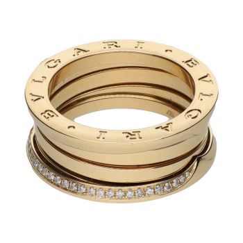 ANILLOS / SORTIJAS<BR>SORTIJA B-ZERO DE BULGARI EN ORO AMARI... · ref.: PRESENTA CERTIFICADO...