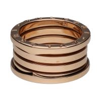 Sortija bulgari b-zero realizada en oro rosa. Talla 56.