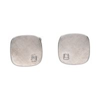 GEMELOS<BR>GEMELOS EN ORO BLANCO CON BRILLANTES.