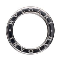 Sortija b-zero de bulgari en oro blanco con aguamarinas. Talla 55.