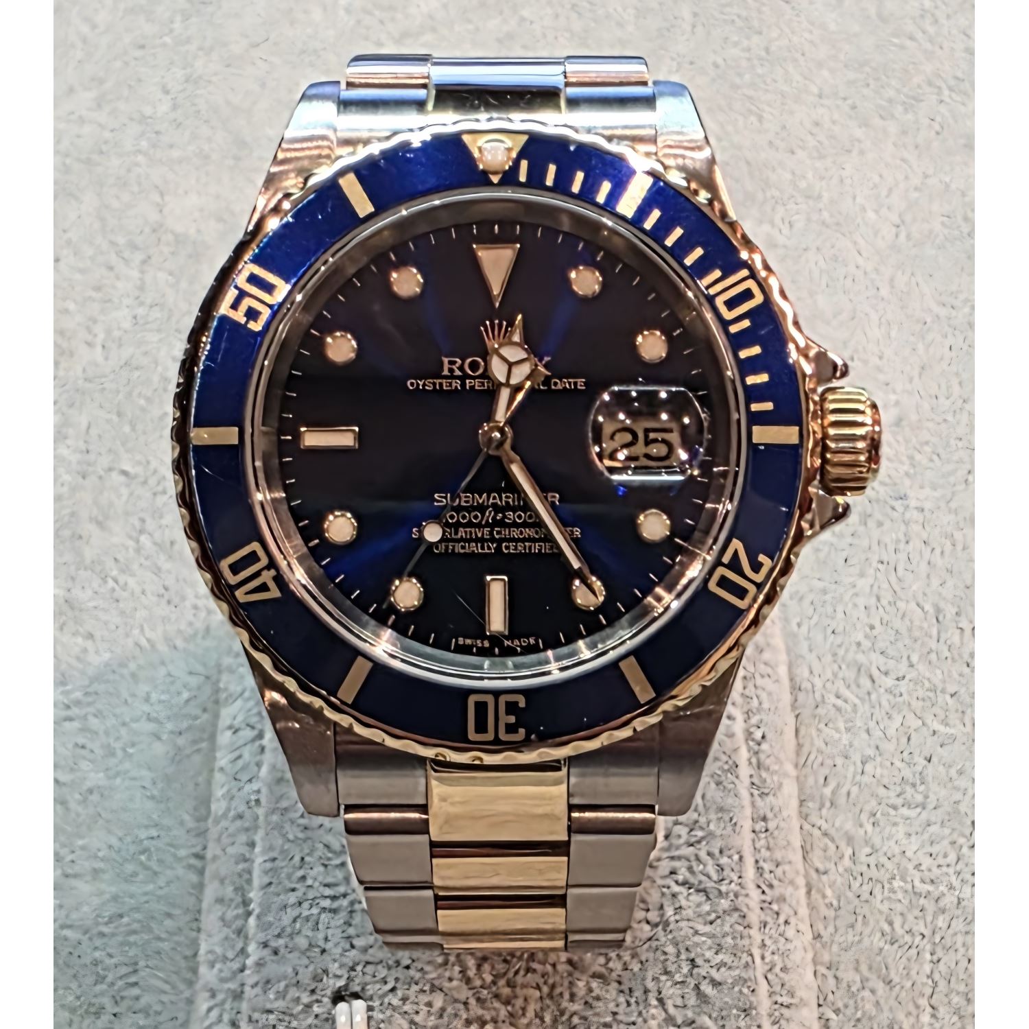 Submariner acero y oro azul 40mm.   