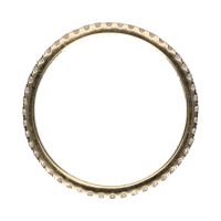 Sortija alianza eternity en oro amarillo con brillantes. Talla 13.