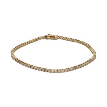 PULSERAS<BR>PULSERA RIVIERE EN ORO AMARILLO CON BR... · ref.: PRESENTA CERTIFICADO...