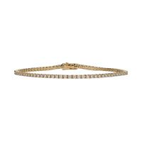 Pulsera riviere en oro amarillo con brillantes.
