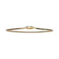 Pulsera riviere en oro amarillo con brillantes.
