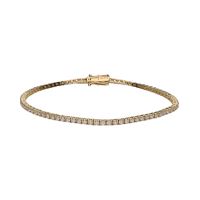 PULSERAS<BR>PULSERA RIVIERE EN ORO AMARILLO CON BR...