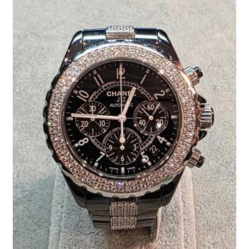 CHANEL<BR>J12 CHRONOGRAPH CERÁMICA NEGRA 41MM.  ... · ref.: J12