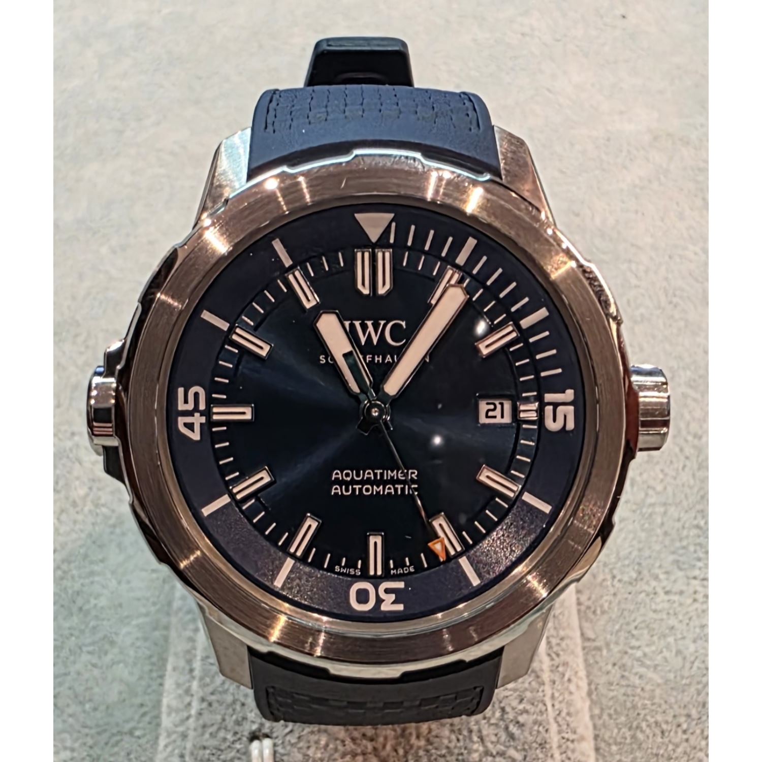 Aquatimer 300m acero esfera azul 42mm.   