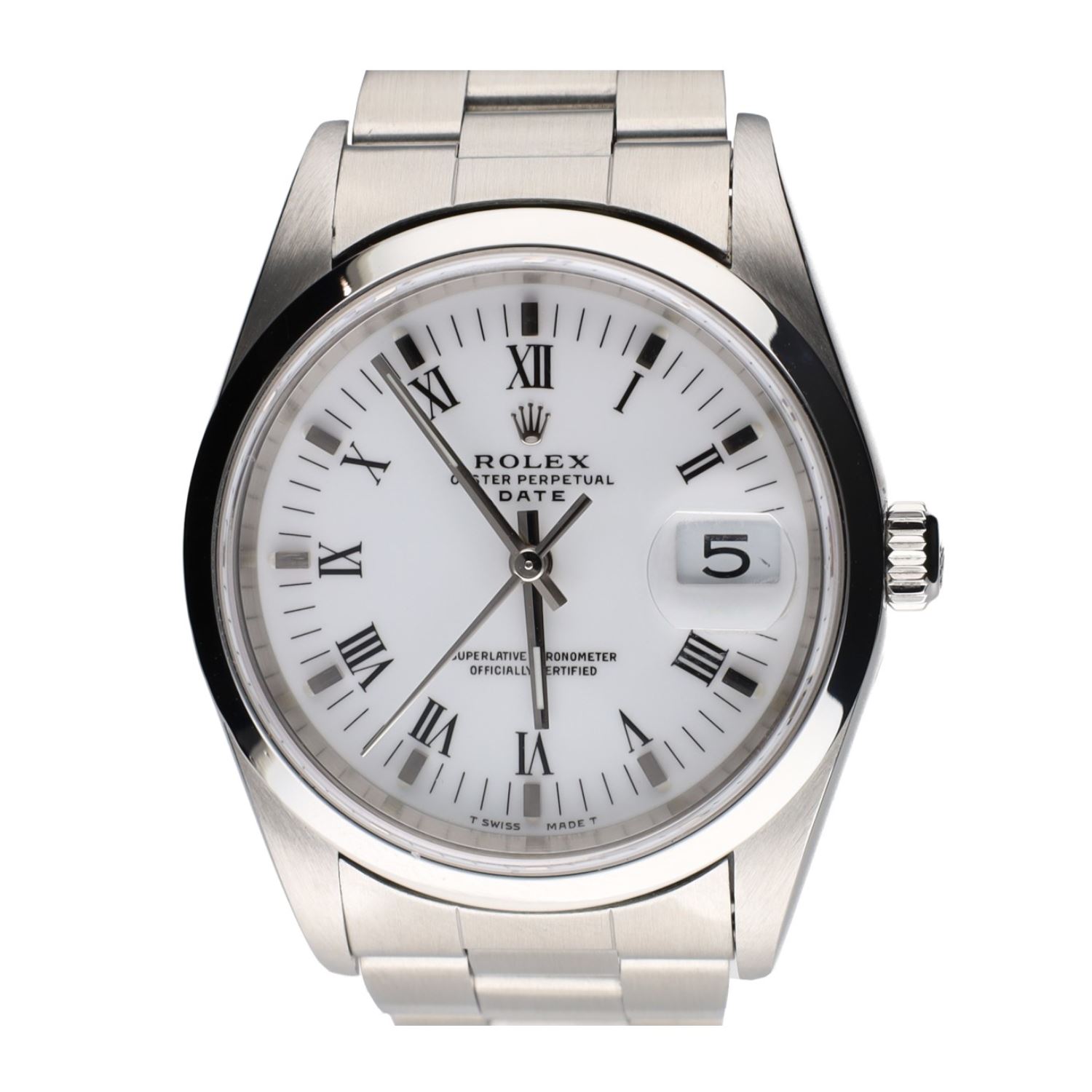 Oyster perpetual date acero 34mm.   