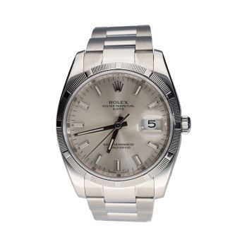 ROLEX<BR>OYSTER PERPETUAL DATE ACERO 34MM. · ref.: 115210