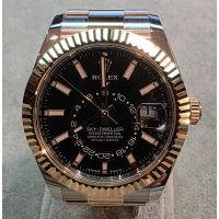 ROLEX<BR>SKY-DWELLER ACERO Y ORO ESFERA NEGRA 4...
