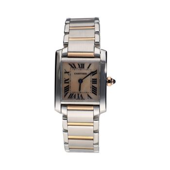 CARTIER<BR>TANK FRANCES SEÑORA ACERO Y ORO ESFERA... · ref.: 2384