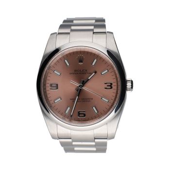 ROLEX<BR>OYSTER PERPETUAL ACERO ESFERA ROSA 34M... · ref.: 114200