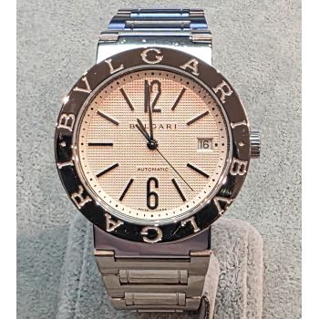 BULGARI<BR>BULGARI ACERO AUTOMÁTICO 38MM. · ref.: BB38SS
