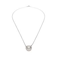 COLLARES<BR>COLLAR EN ORO BLANCO CON BRILLANTE CEN...