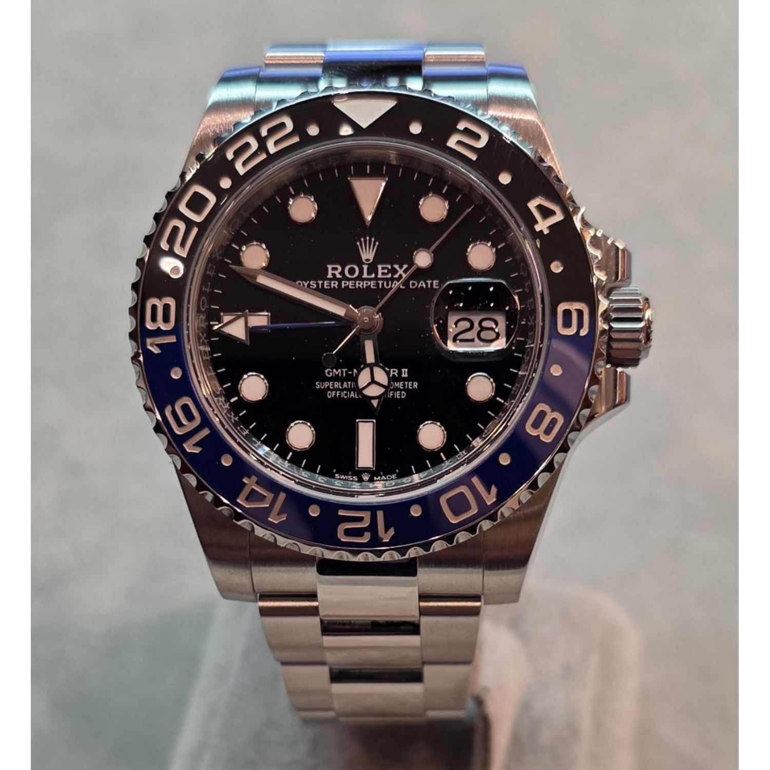 Gmt batman oyster 40mm.   