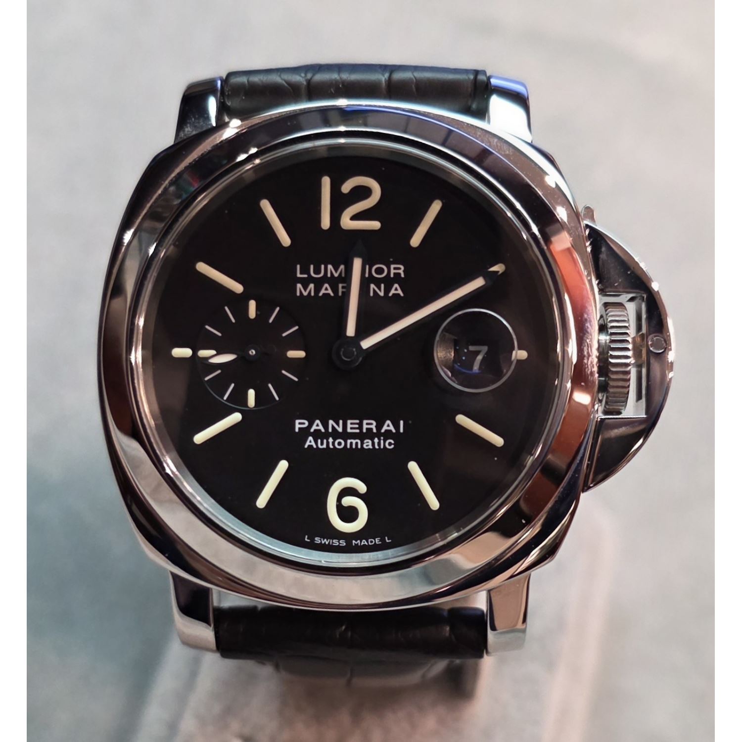 Luminor marina acero cuero 44mm.   