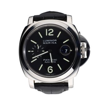PANERAI<BR>LUMINOR MARINA ACERO CUERO 44MM. · ref.: PAM00104