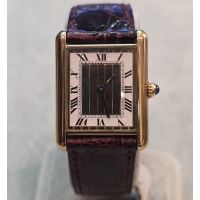 CARTIER<BR>MUST DE CARTIER PLATA VERMEIL QUARTZ 2...
