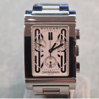 BULGARI<BR>RETTANGOLO QUARTZ ACERO 29MM.
