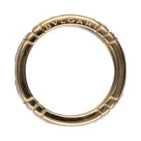 Sortija parentesis de bulgari en oro amarillo con brillantes. Talla 55.